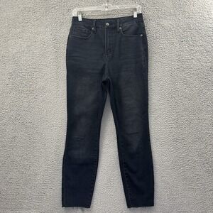 Good American Good Waist Crop‎ Skinny Jeans Stretch Preppy Women's 8/29 x 27